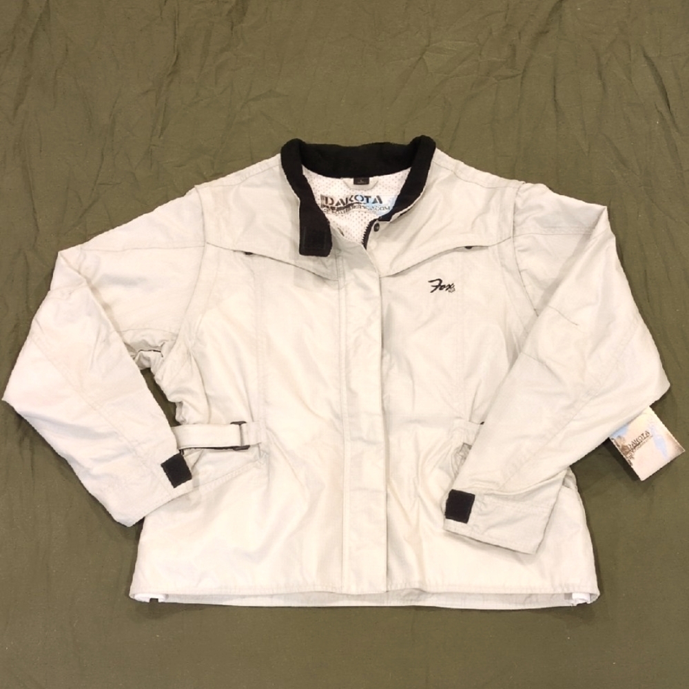 NWT WOMEN'S Fox 🦊 Dakota Cream Jacket Size Large  ➡️Sporty - CLASSY!!♥️